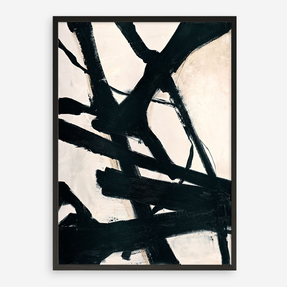 Behind Black Art Print