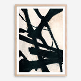 Behind Black Art Print