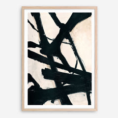 Behind Black Art Print