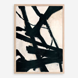 Behind Black Art Print