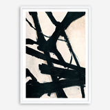 Behind Black Art Print