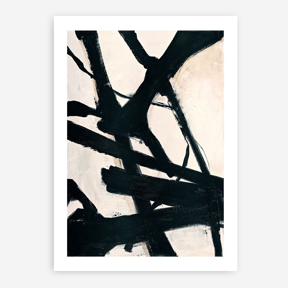 Behind Black Art Print