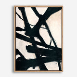 Behind Black Canvas Print