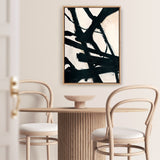 Behind Black Canvas Print