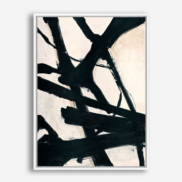 Behind Black Canvas Wall Art Print