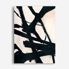 Behind Black Canvas Print