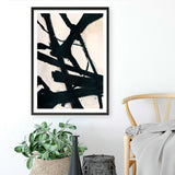 Behind Black Art Print