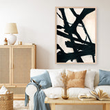 Behind Black Art Print