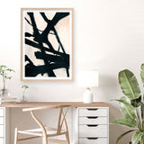 Behind Black Art Print