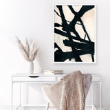 Behind Black Art Print