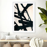 Behind Black Art Print