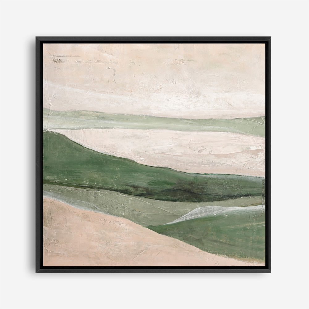 Green Field (Square) Canvas Print