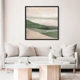 Green Field (Square) Canvas Print