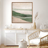 Green Field (Square) Canvas Print