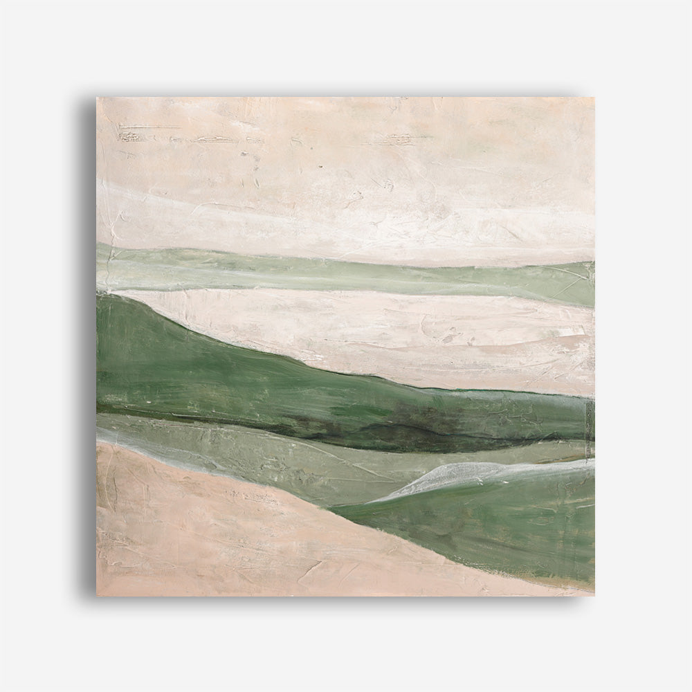 Green Field (Square) Canvas Print