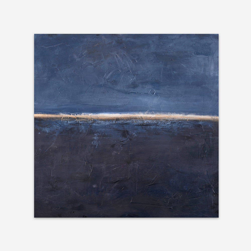 Edge Blue (Square) Art Print