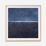 Edge Blue (Square) Art Print