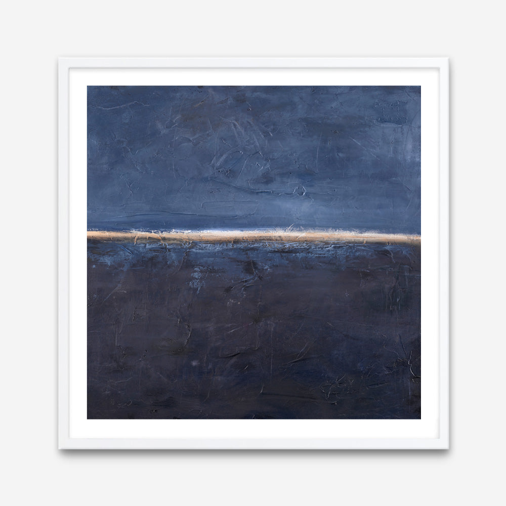 Edge Blue (Square) Art Print