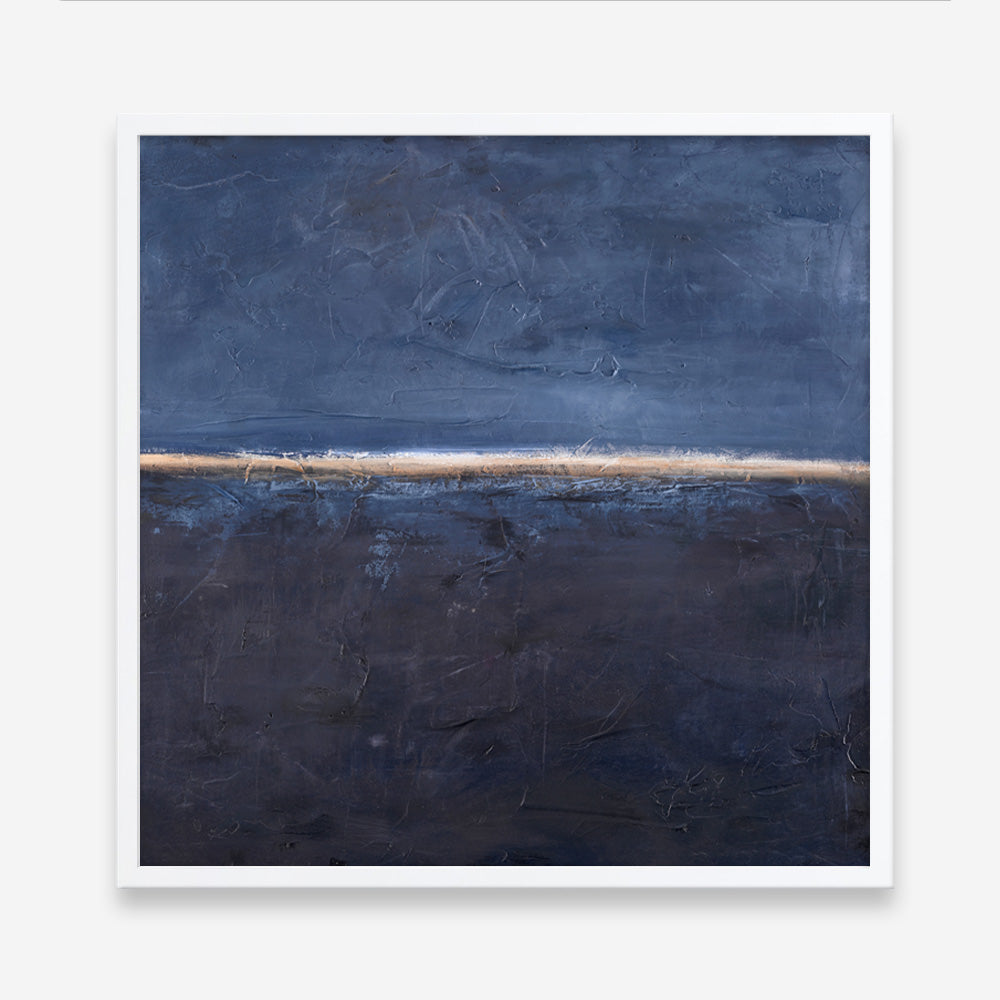 Edge Blue (Square) Art Print