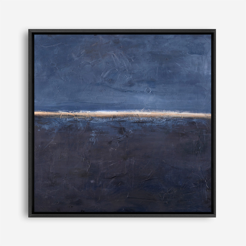 Edge Blue (Square) Canvas Print