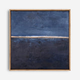 Edge Blue (Square) Canvas Print
