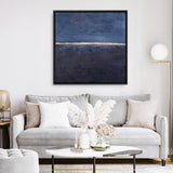 Edge Blue (Square) Canvas Print