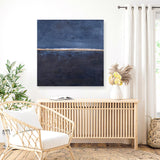 Edge Blue (Square) Canvas Print