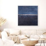 Edge Blue (Square) Canvas Print