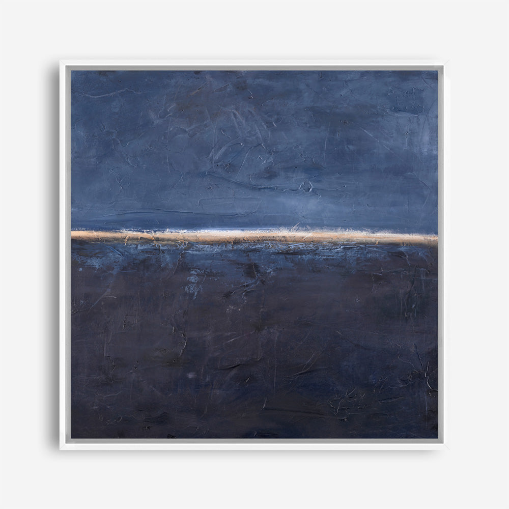 Edge Blue (Square) Canvas Print