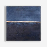 Edge Blue (Square) Canvas Print