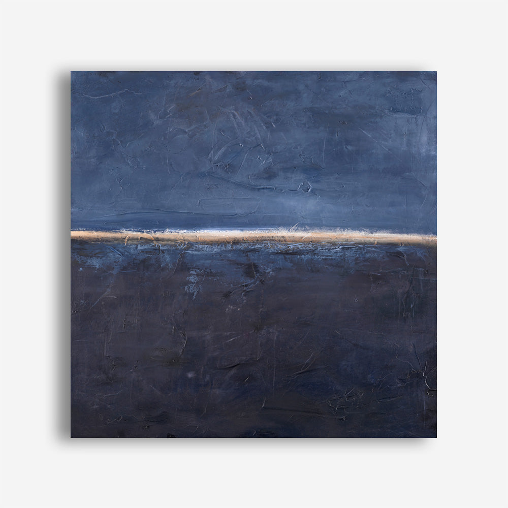 Edge Blue (Square) Canvas Print