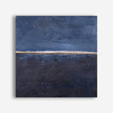 Edge Blue (Square) Canvas Print