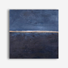 Edge Blue (Square) Canvas Print