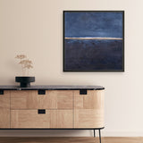 Edge Blue (Square) Art Print