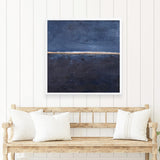 Edge Blue (Square) Art Print