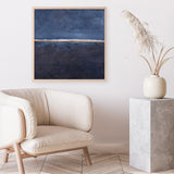 Edge Blue (Square) Art Print