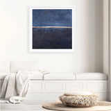 Edge Blue (Square) Art Print