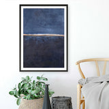 Edge Blue Art Print
