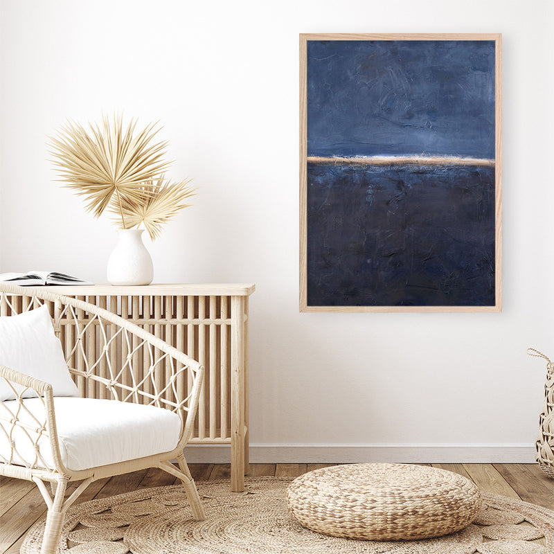 Edge Blue Art Print