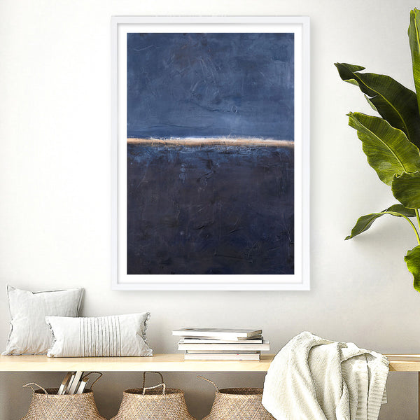 Edge Blue Art Print