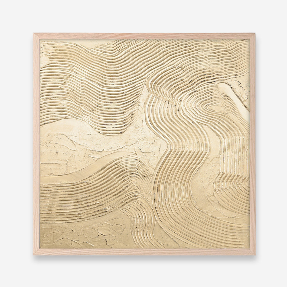 Metallic - Champagne (Square) Art Print