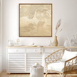 Metallic - Champagne (Square) Canvas Print