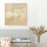 Metallic - Champagne (Square) Art Print