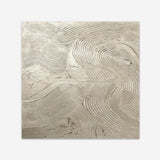 Metallic - Silver (Square) Art Print