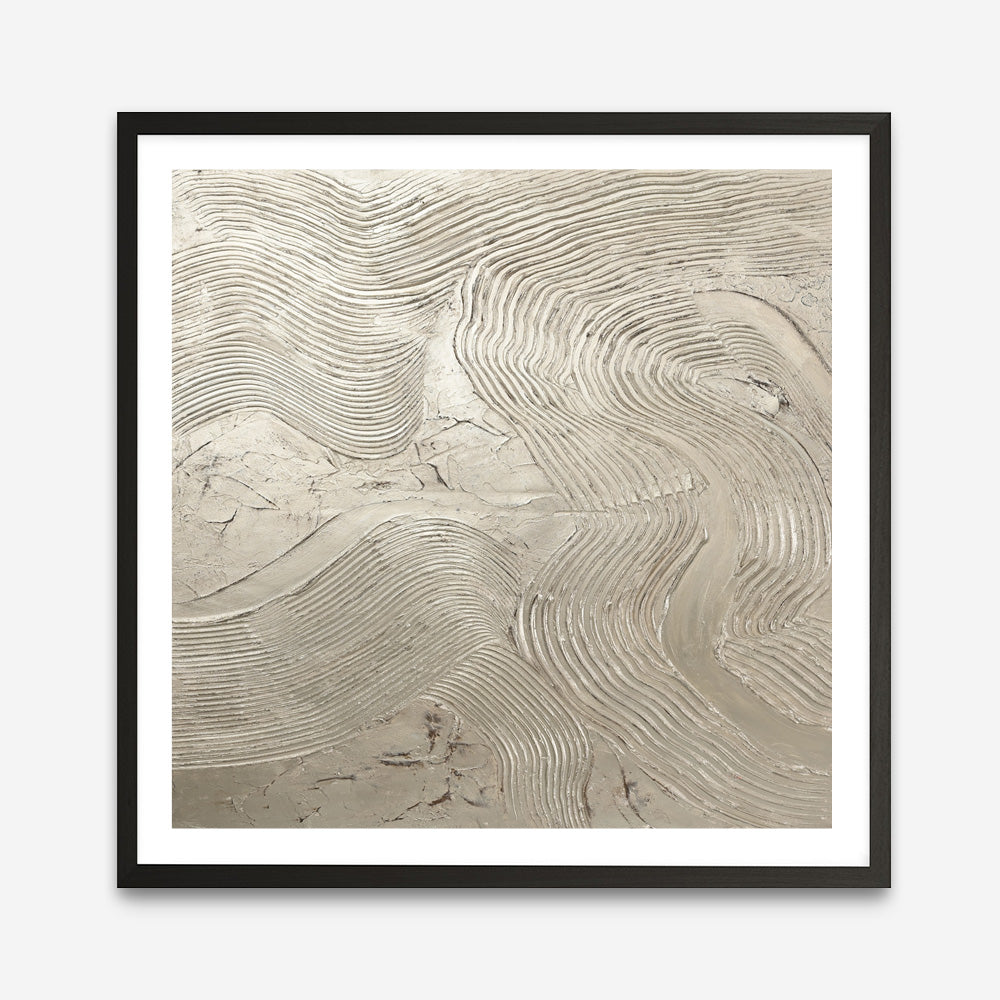 Metallic - Silver (Square) Art Print