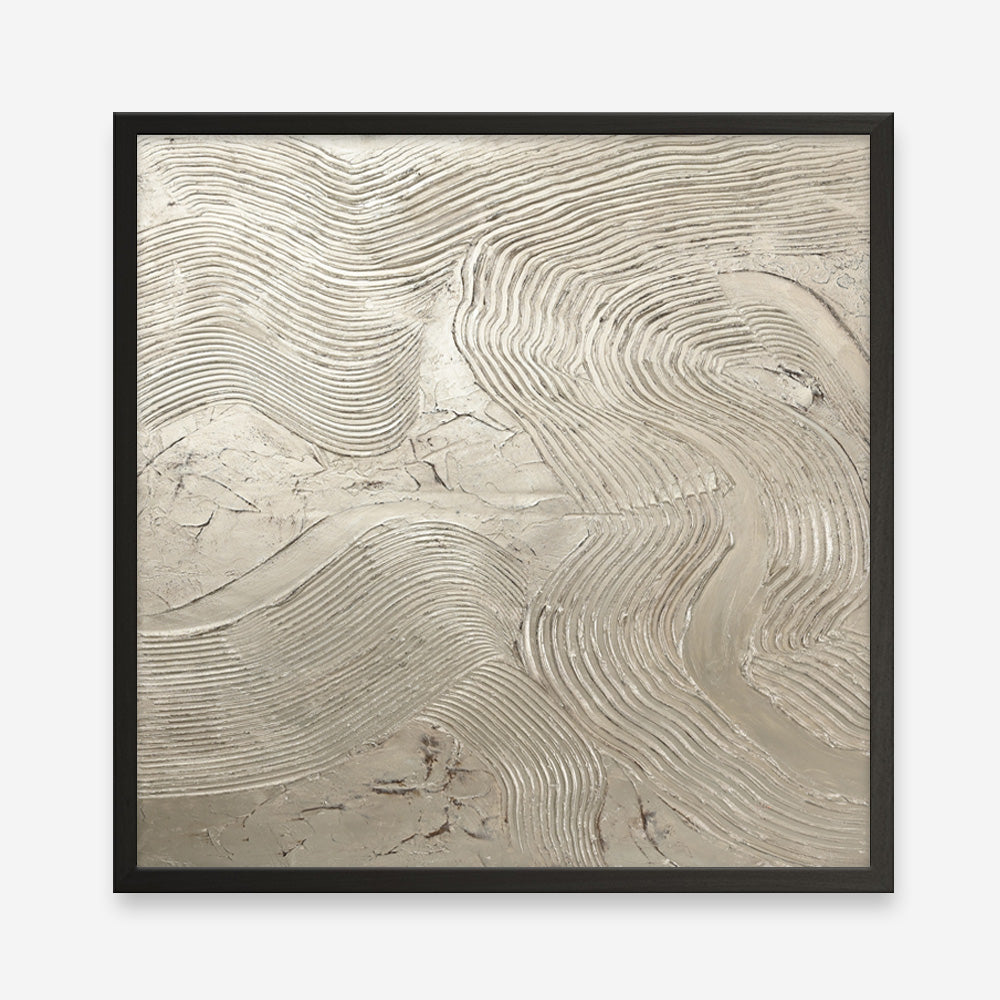 Metallic - Silver (Square) Art Print