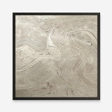 Metallic - Silver (Square) Art Print
