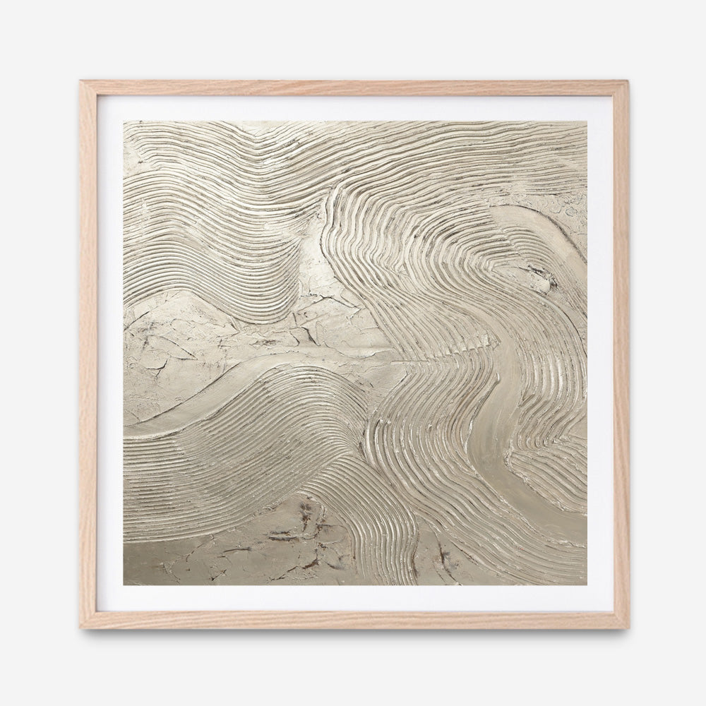 Metallic - Silver (Square) Art Print
