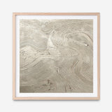 Metallic - Silver (Square) Art Print