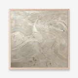 Metallic - Silver (Square) Art Print